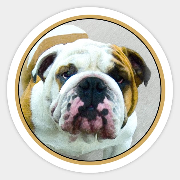 Bulldog Sticker by Alpen Designs